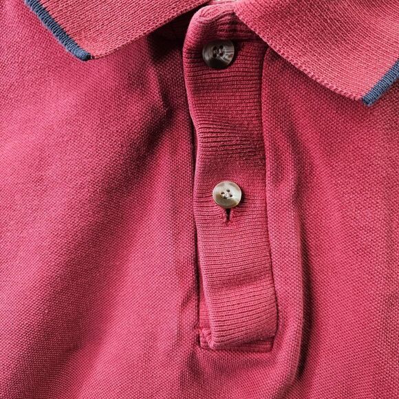 Woolrich Polo Shirt Mens Size XL Red Short Sleeve Vintage Original Outdoor - Picture 2 of 15